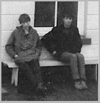 The lads on a bench.